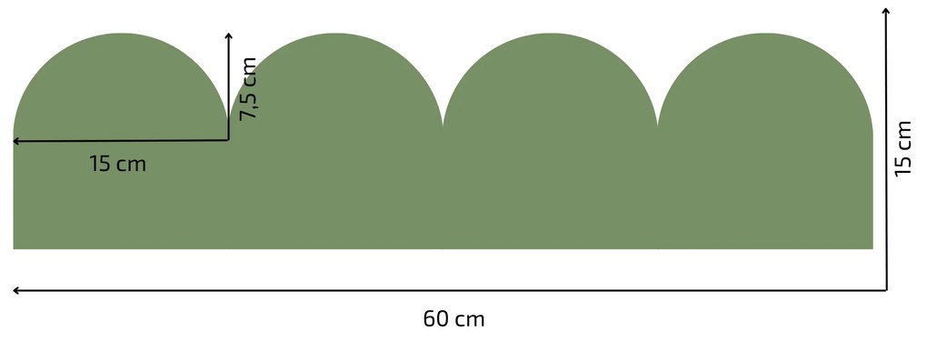 PIPPER. Textil öntapadó tapéta - Mini Ív - Zöld szín Szín: Sápadt