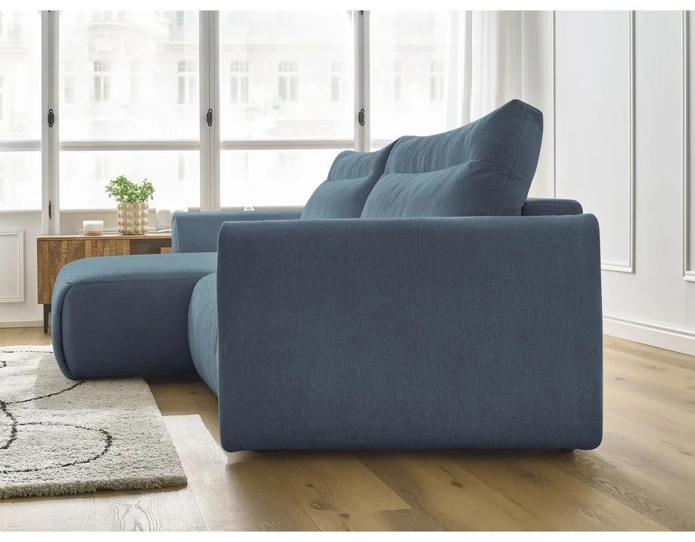 Kék sarokkanapé Aden – Bobochic Paris
