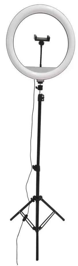 Polux LED Dimmelhető lámpa állvánnyal és tartóval a vlogozáshoz LED/15W/5V 2700-6500K 327598