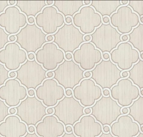 Marokkói lóhere tapéta világos bézs Opál 2493-60