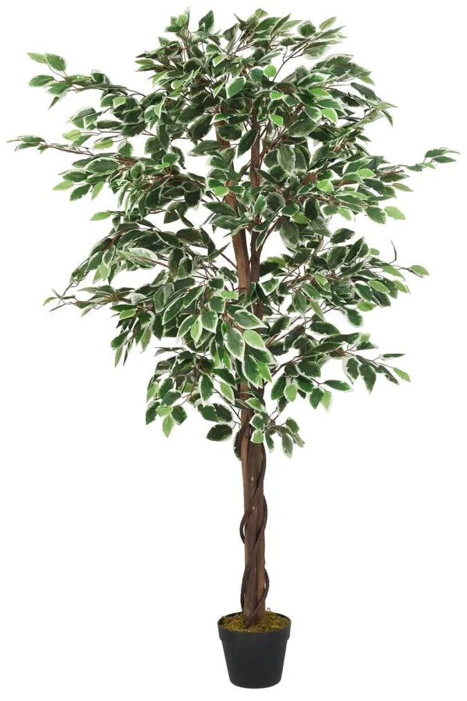 vidaXL zöld mű fikusz fa 630 levéllel 120 cm
