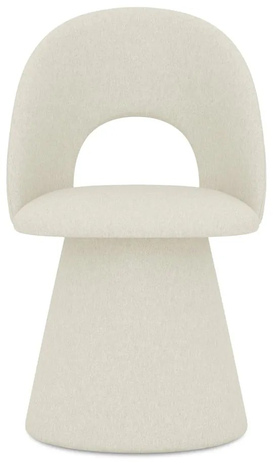 Krémszínű kárpitozott étkezőfotel Kalo – Makamii