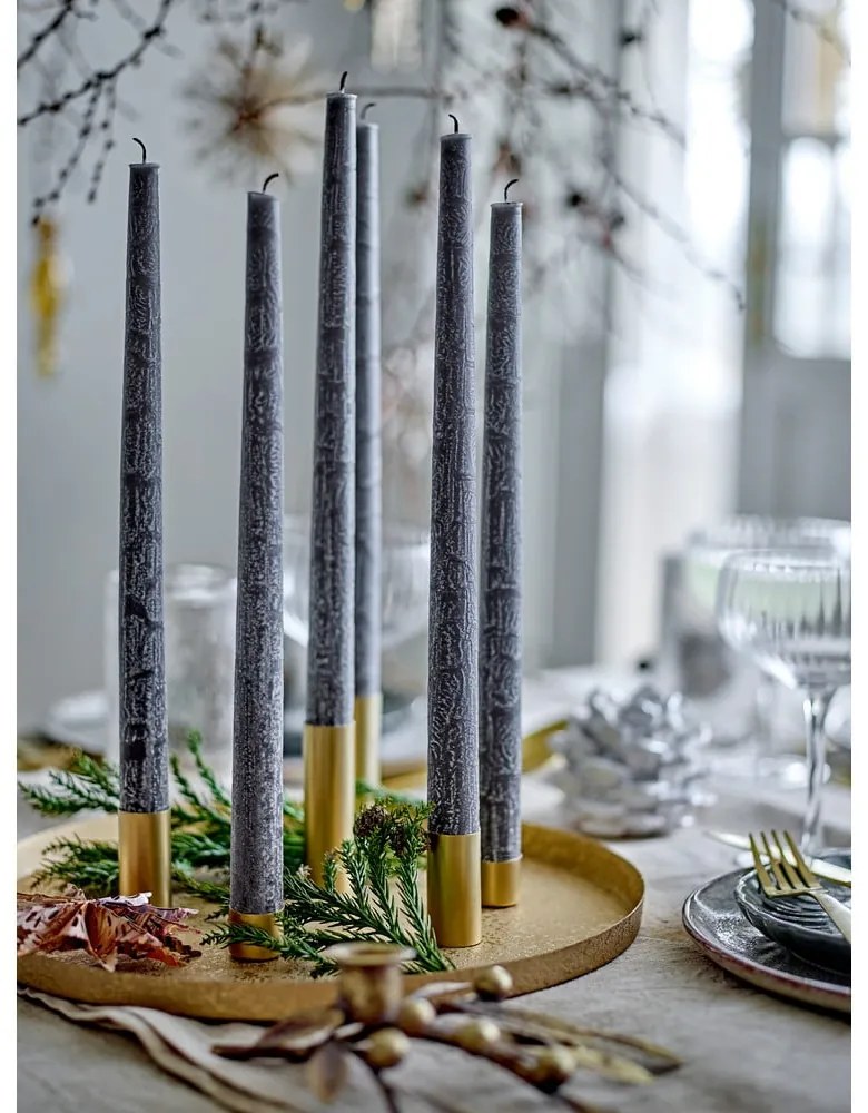 Fém adventi gyertyatartó készlet 7 db-os Maxime – Bloomingville