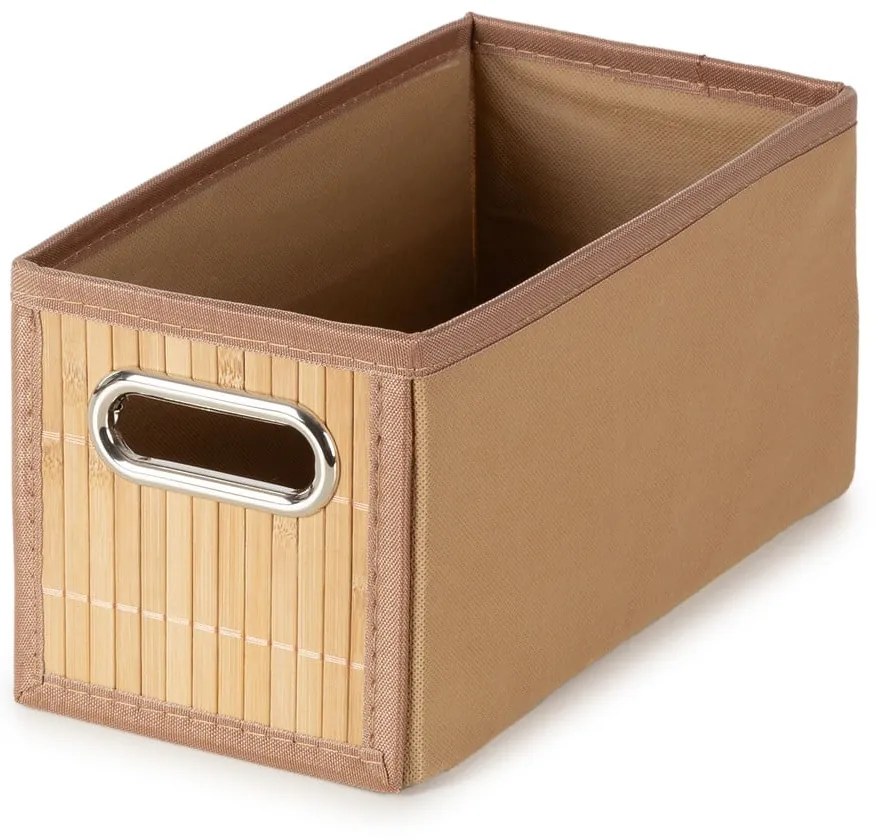 Natúr színű bambusz tárolódoboz 15x31x15 cm – Compactor