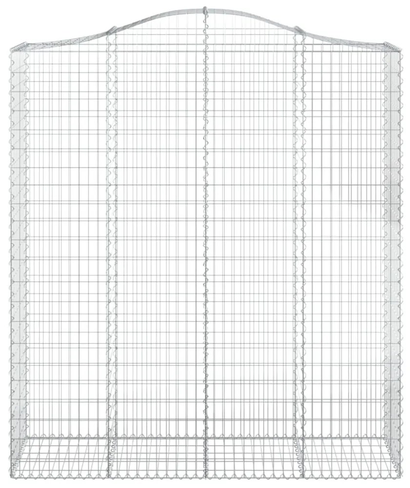 íves horganyzott vas gabion kosár 200x50x220/240 cm