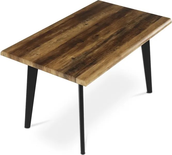 Étkezőasztal 130×80 cm, MDF, Old Wood. HT-F4413 OLW