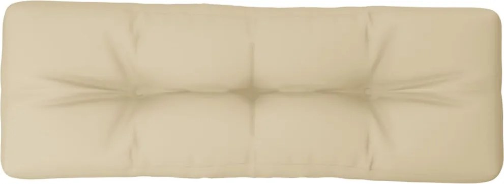 vidaXL bézs szövet raklappárna 120 x 40 x 12 cm