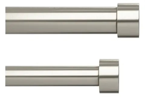 Rozsdamentes acél bővíthető-dupla függönykarnis 168 - 305 cm Cappa – Umbra