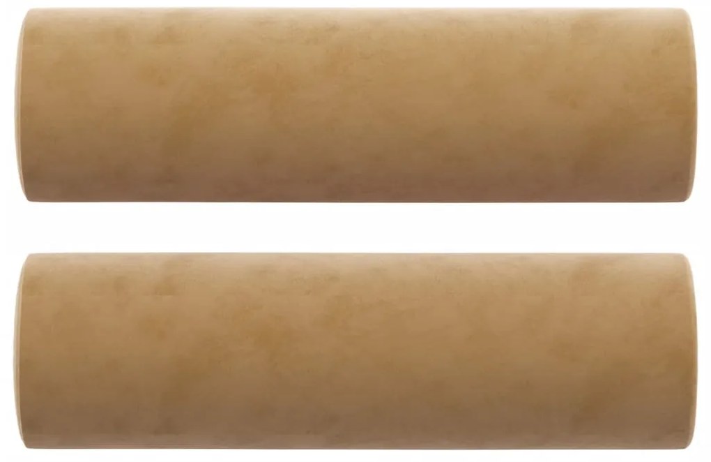 3 személyes barna bársony kanapé díszpárnákkal 180 cm