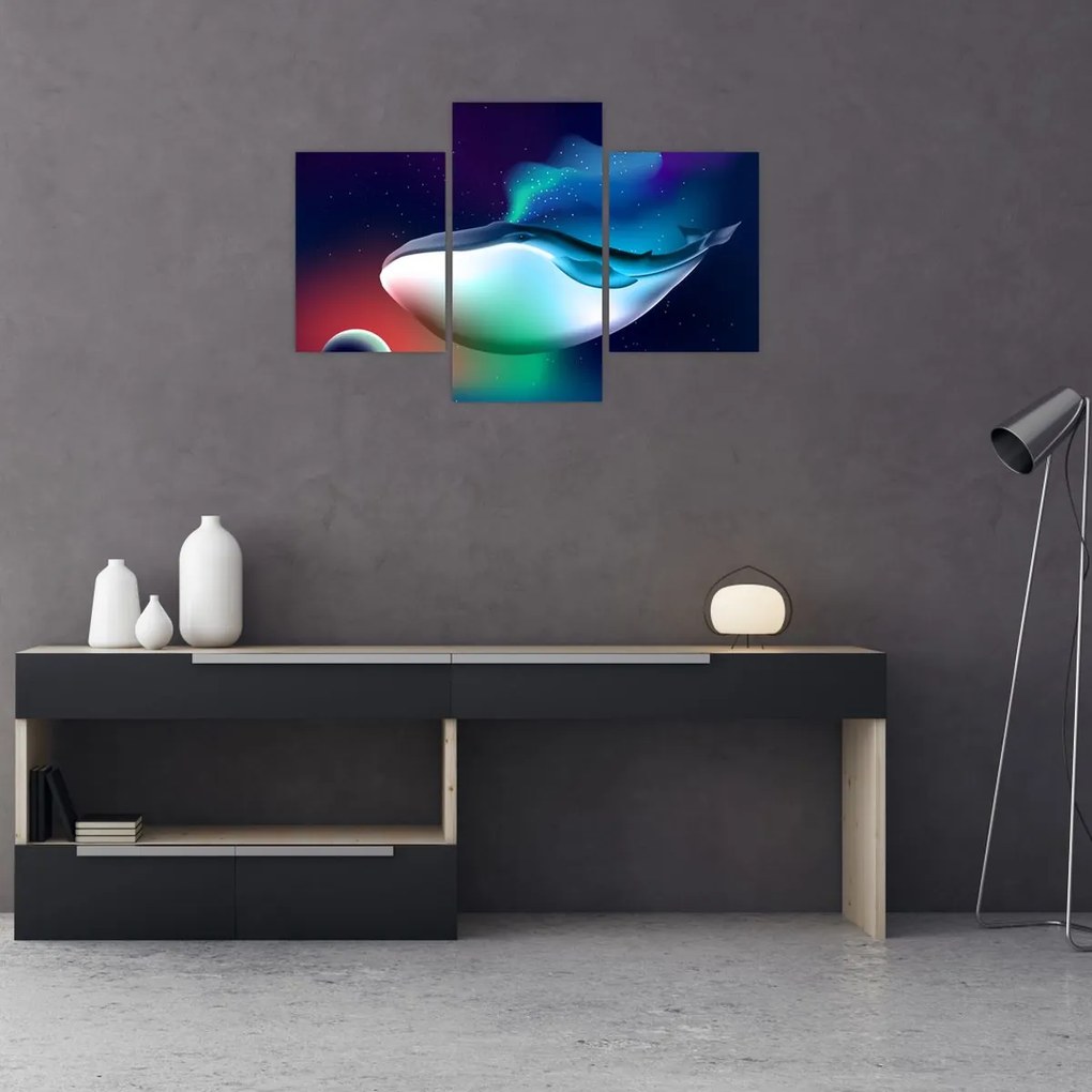 Kép - Egy bálna az űrben (90x60 cm)