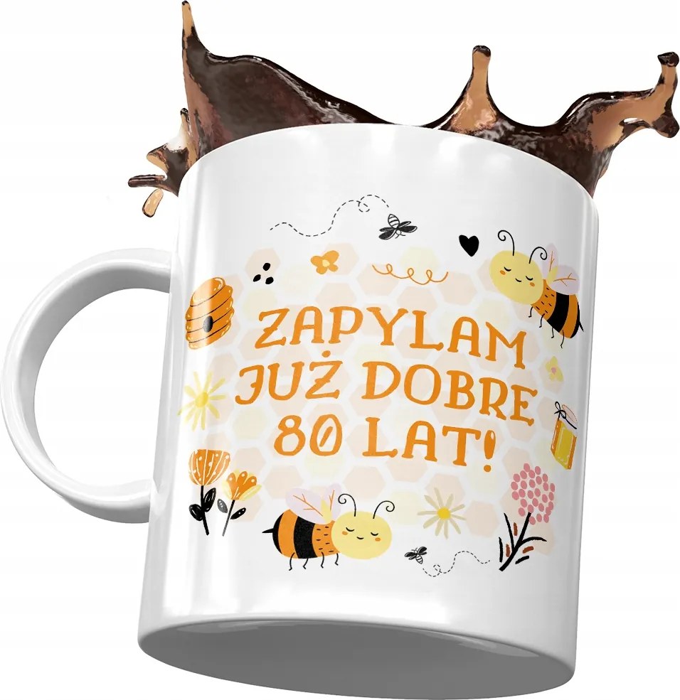 Születésnapi bögre 80 80-es 80-as évek Tökéletes Ajándék Nyomtatott Fotóval