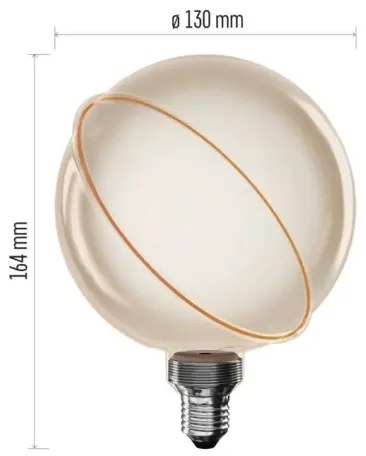 LED izzó DECO VINTAGE G130OA E27/4W/230V 1800K