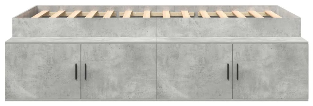 Tárolós ágykeret Beton szürke 100x200 cm