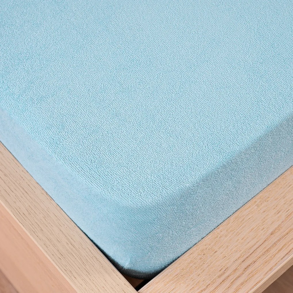 4Home frottír lepedő világoskék, 90 x 200 cm