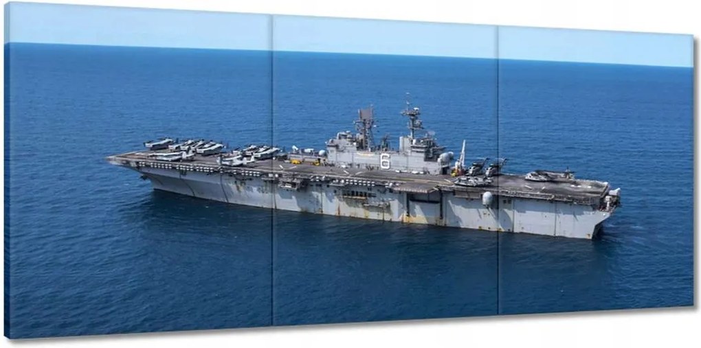 Vászonkép 150x70 Repülőgép Hajó Tenger