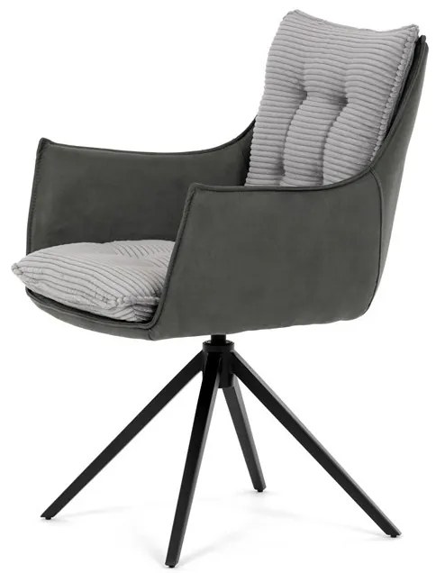 Szürke kordbársony Étkezőszék. DCH-D1345 GREY2