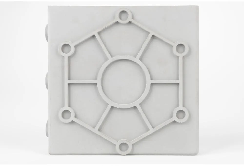 Világosszürke beton váza Graphic – Zuiver