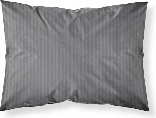 Damaszt párnahuzat 50x60 szürke sötét egyszínű csíkos 1 cm Pure