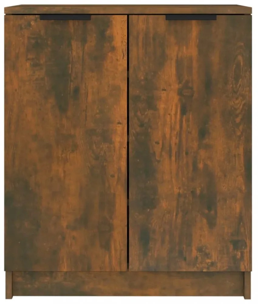 füstös tölgyszínű szerelt fa cipősszekrény 59 x 35 x 70 cm