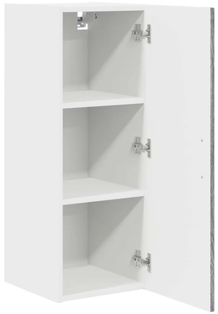 Fali konyhaszekrény 2 pcs Szürke Sonoma 30 x 31 x 80 cm Faanyag