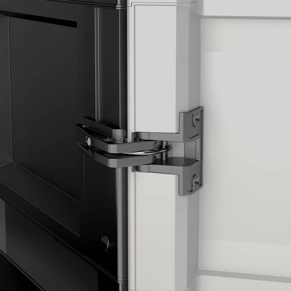 Keter Gear fekete és szürke tárolószekrény polcokkal 182 cm