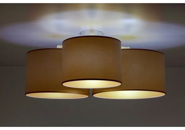 Duolla - Mennyezeti lámpa ROLLER TRIO 3xE27/60W/230V barna