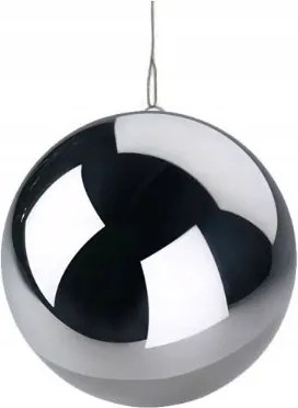 Tükörgömb lógó ezüst dekoráció 25 cm