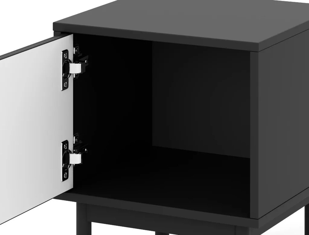 MAZOMA STOLIK NOCNY 1D CZARNY/N.CZARNE/U.ZŁOTE