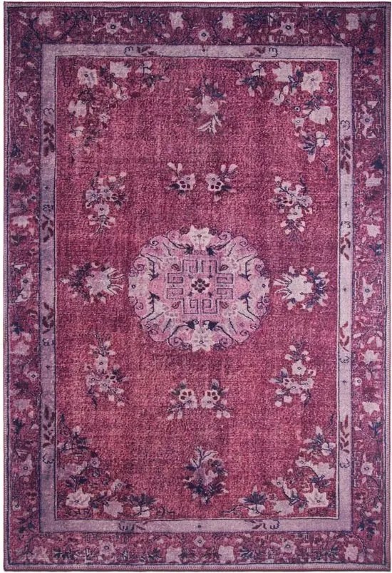 Nappali szőnyeg lila, hagyományos 200x290 cm