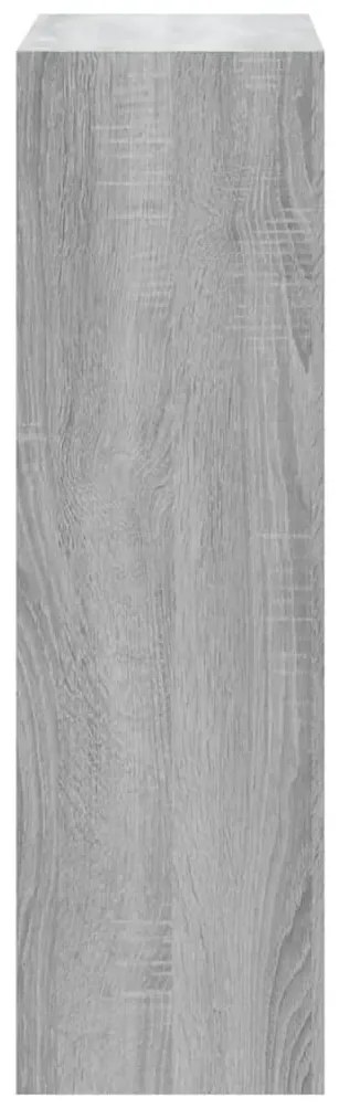 vidaXL szürke sonoma színű szerelt fa cipősszekrény 63x24x81 cm