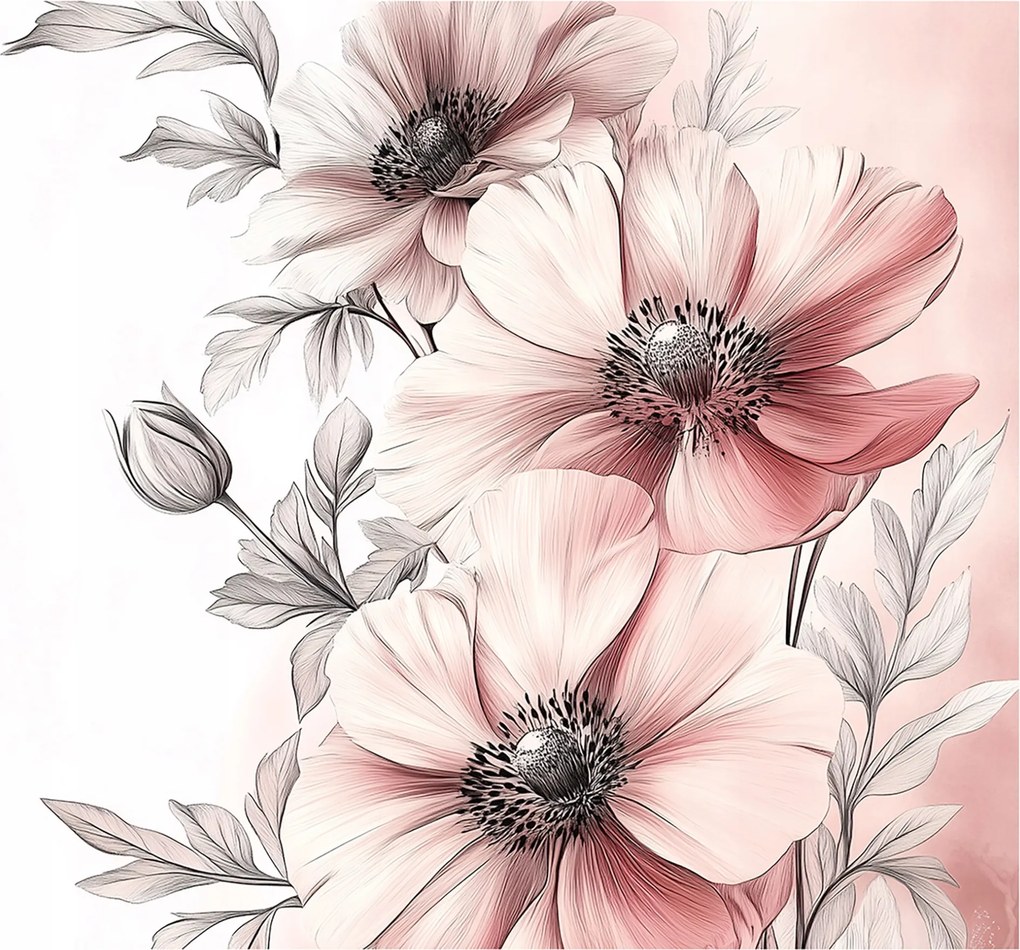 Fotótapéta Virágok Természet Rózsaszín Hálószoba Nappali Tapéta Flizelina 150x105