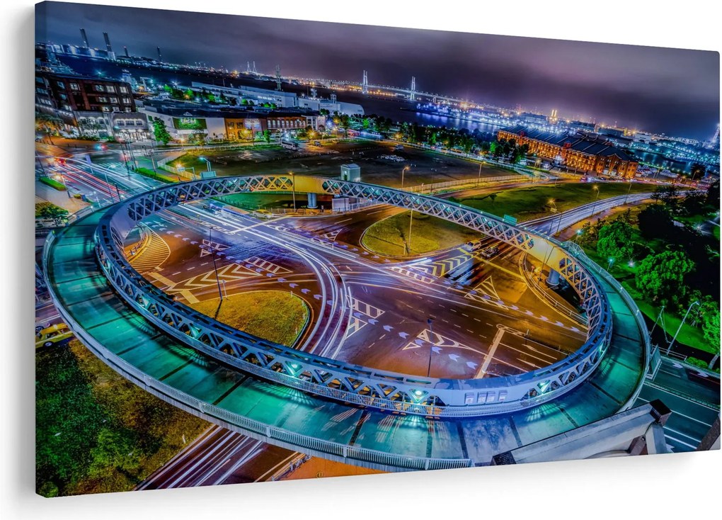 Kép - éjszakai panoráma (90x60 cm)