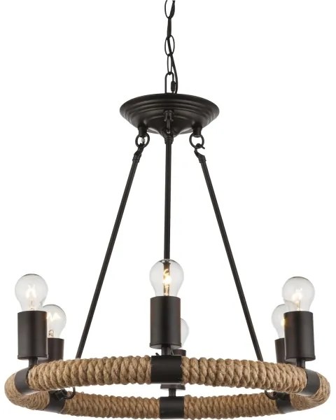 GLOBO 69029-6 - Csillár láncon ULLEU 6xE27/40W/230V