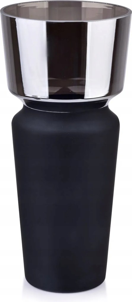 Dekoratív kerámia váza fekete 30 cm