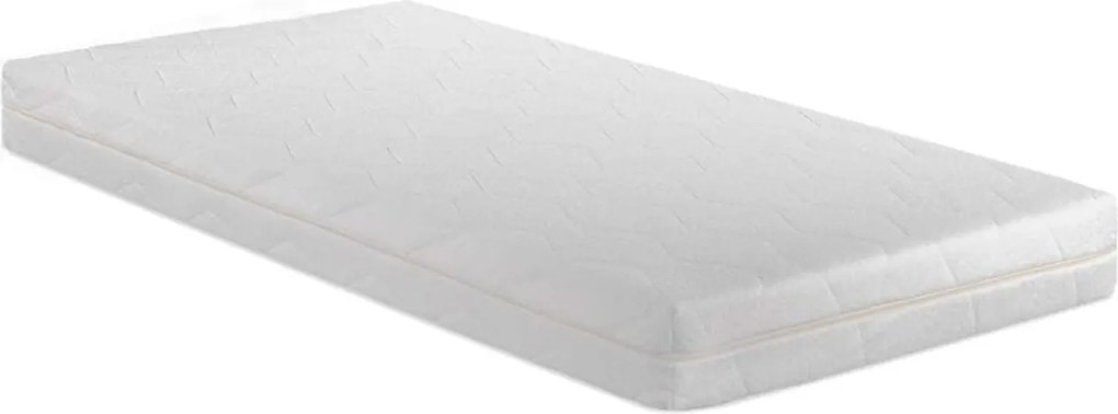 Babify Gyermek matrac, viszkoelasztikus, huzattal, 120 x 60 cm, fehér