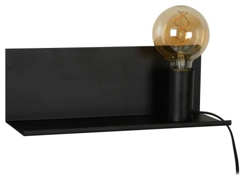 Lucide 06218/01/30 - Fali lámpa SEBO 1xE27/40W/230V fekete