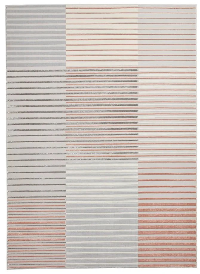 Rózsaszín-szürke szőnyeg 220x160 cm Apollo - Think Rugs