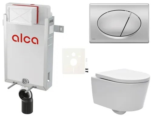 Fali WC szett Alca befalazáshoz + SAT Brevis WC SIKOAW3