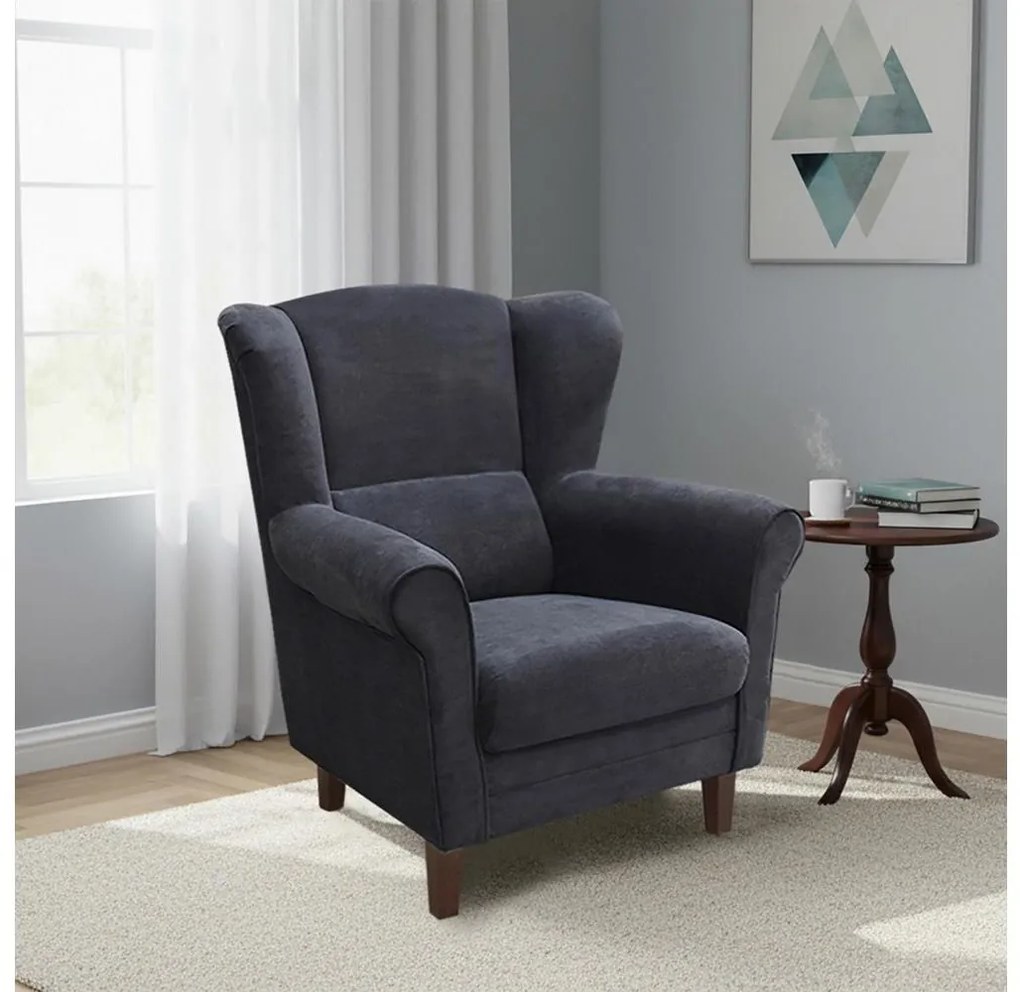 GALA füles fotel antracit