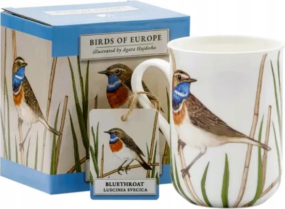 Porcelán bögre „Madarak Lengyel” motívummal Utazó 300ml kávé tea