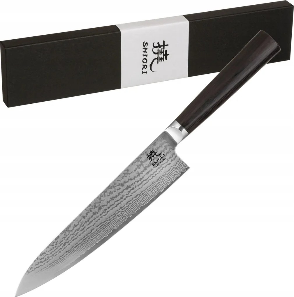 Shiori Kyoto Sifu japán séf kés damaszkuszi acélból VG10