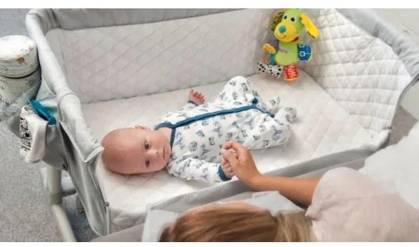 Lionelo - Utazóágy THEO Concrete