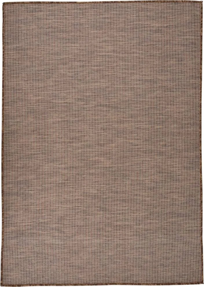 vidaXL barna lapos szövésű kültéri szőnyeg 160 x 230 cm