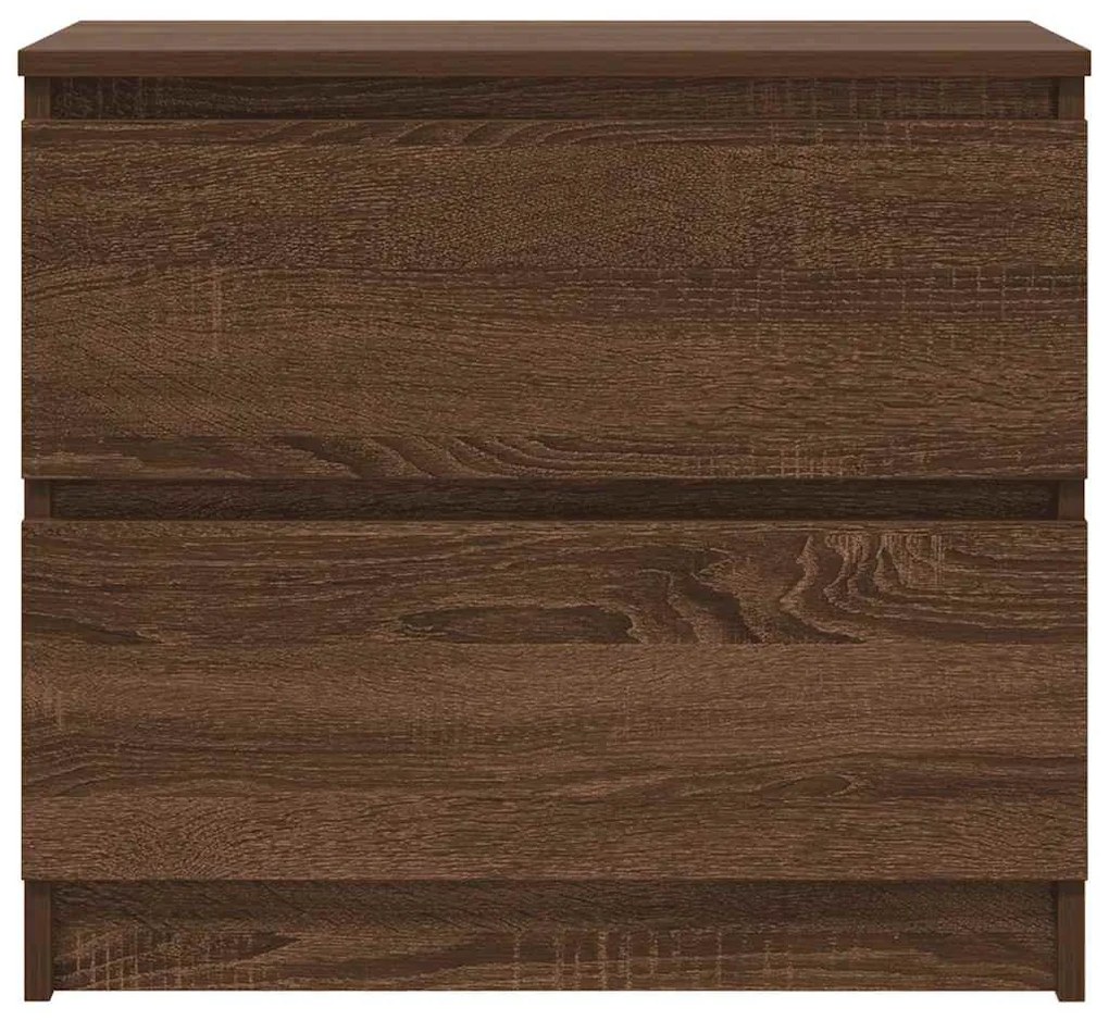 barna tölgy színű szerelt fa TV-szekrény 60x35x54 cm