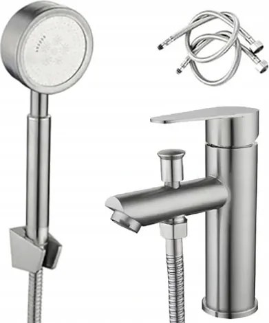 Kádtöltő Csaptelep Zuhany Álló Kád Csaptelep Zuhanyzóval Króm Ezüst