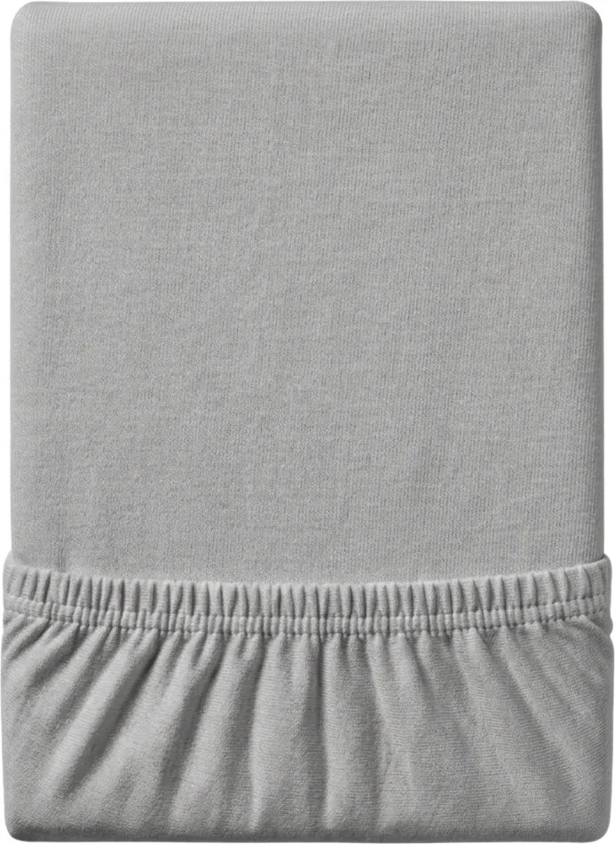 EXCLUSIVE világosszürke Jersey lepedő 180 x 200 cm