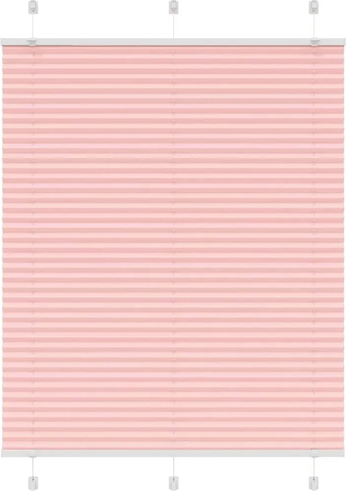 vidaXL pliszírozott redőny rózsaszín 105x150cm szövetszélesség 104,4cm