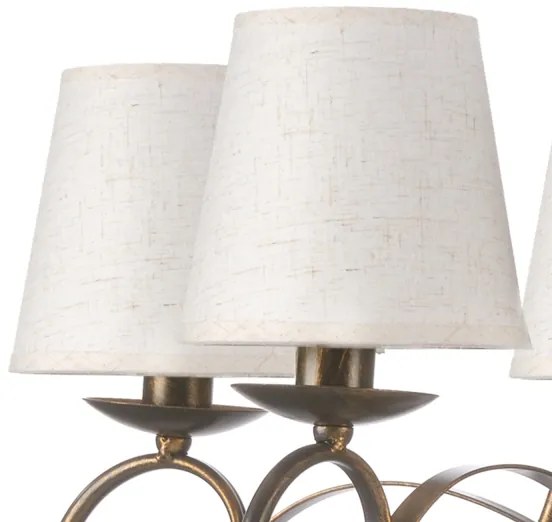 ONLI - Csillár láncon POMPEI 5xE14/6W/230V bronz