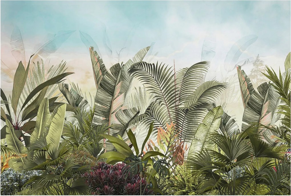 Dekoratív fotótapéta az irodába Trópusi paradicsom 104x70 Ragasztó