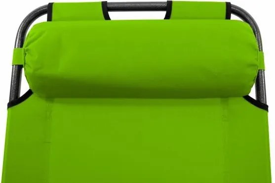 DIVERO Kerti összecsukható nyugágy 155 x 46 cm zöld